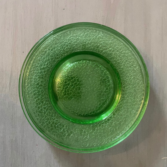 🌟VINTAGE🌟 Depression Era L.E. Smith Crackle By Cracky Salad Plates Set of 5 - Picture 1 of 5